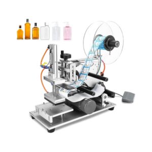 Semi-automatic Flat Bottle Labelling Machine